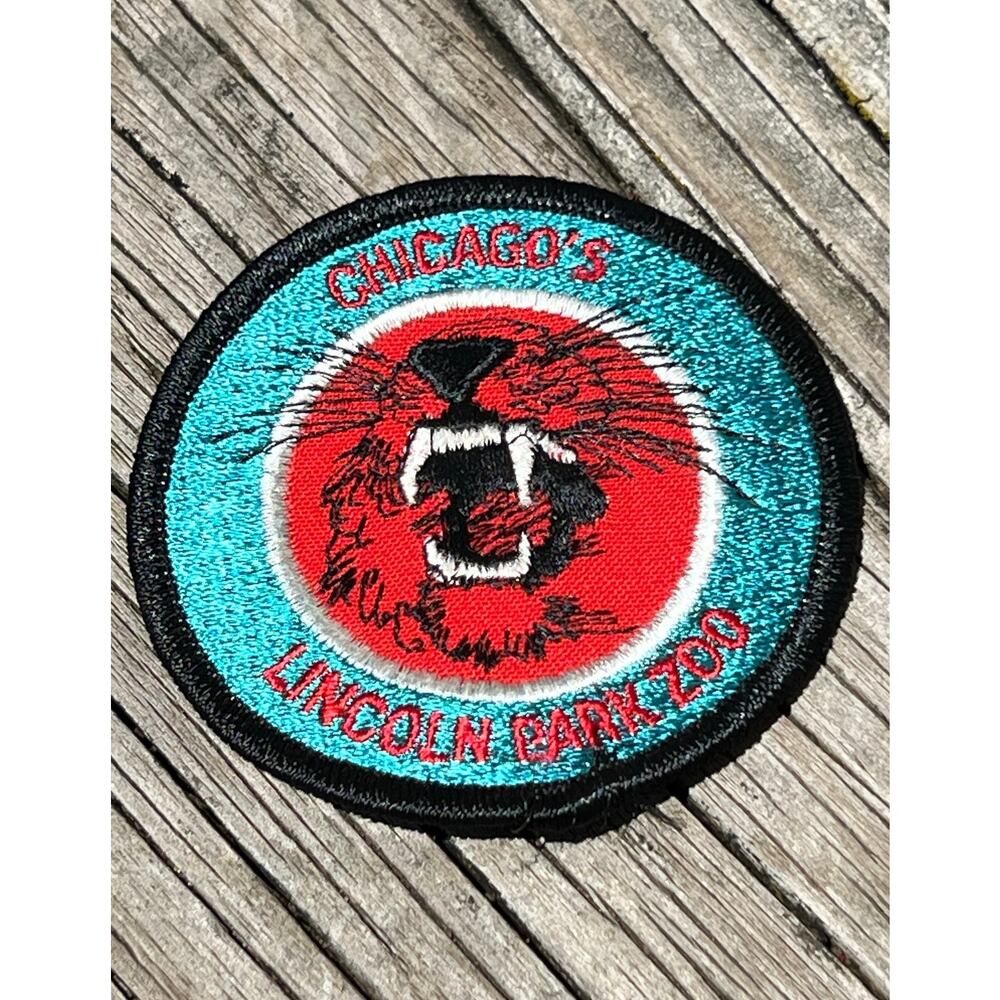 Vintage Chicago IL Lincoln Park Zoo Patch Souvenir Tourist Embroidered NWOT